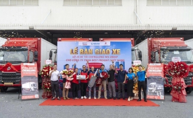 Chenglong Hải Âu bàn giao lô xe tải thùng cho BEST Express Việt Nam